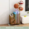 Rack de Armazenamento de Basquete, Rack de Armazenamento de Chão, Rack de Armazenamento de Brinquedos para Sala de Estar, Equipamentos Esportivos de Bola, Cesta de Armazenamento para Tapete de Yoga