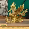 Adorno de Fénix de Latón, el Pájaro Rojo de las Cuatro Bestias Sagradas, Decoración Auspiciosa para la Sala de Estar, Artículo Artesanal, Regalo de Boda, Decoración para el Dormitorio