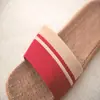 Zapatillas de Casa de Algodón y Lino para Cuatro Estaciones, Rayadas, para Pareja, Fábrica de Dulces, para Hombre y Mujer, de Piso