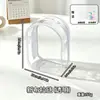 Nova bolsa de armazenamento transparente, 15cm, perfeita para carregar uma boneca de bebê ao sair; Bolsa transversal transparente de PVC, ideal para guardar e exibir bonecas de algodão