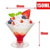 Vaso cuadrado para pastel de mousse vaso para postre mesa de postres pudín oblicuo vaso para gelatina tiramisú Vaso de Bran vaso de plástico desechable
