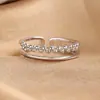 Anillo de cuentas redondas de doble capa simple para dedo de comida anillo para dedo femenino anillo liso anillo abierto diseño de nicho anillo de cola joyería al por mayor personalizado