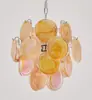 Lustre de Vidro Murano Transfronteiriço Francês Retrô de Alto Padrão para Sala de Jantar Luz de Luxo Leve Luminárias de Arte para Quarto