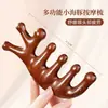 Pente de Massagem Cabeça Pente de Meridianos Homens e Mulheres Gua Sha Dragagem do Couro Cabeludo Pente Anti-Dentes Largos Portátil Terapia de Massagem com Cabeça de Pente de Meridianos