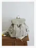 Mochila Casual de Nylon Repelente à Água de Grande Capacidade com Cordão para Mulheres 2025 Nova Leve para Exterior Versátil Simples