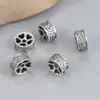 Plata de Ley S925 Accesorios de Rueda Redonda Xiangyun con Cuentas Plata Tailandesa Retro Accesorios de Amor Material de Cuentas Hecho a Mano para DIY