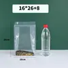 Bolsa Transparente con Sello de Ocho Lados Bolsita Auto-Soportante Tridimensional con Cierre Bolsita Selladora para Cereales Bolsa de Plástico para Empaque de Alimentos para Té