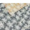 Novo vestido de verão com bordado plano vestido fresco elegante tecido bordado em estoque tecido bordado
