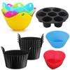 Taza de Silicona para Hornear en Freidora de Aire Lamapee Escalfador de Huevos para Freidora de Aire Molde Multifuncional para Huevos