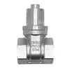 Válvula Gaveta com Rosca Interna de Aço Inoxidável 304/316 Z15W-16P Válvula Gaveta com Rosca de Fio de Aço Carbono Válvula de Hidrômetro Frete Grátis Manual