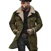 Chaquetas para Hombre 2025 Otoño e Invierno Europeas y Americanas en Stock Chaquetas Transfronterizas de Gamuza con Bloques de Color Amazon Abrigos con Cremallera y Múltiples Bolsillos