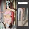 Ropa Interior Sexy Nueva del Fabricante Encaje Hueco Transparente Ropa Interior Translúcida Envolvente de Pecho Pasión Conjunto de Dos Piezas de Tres Puntos para Entrega