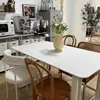 Escritorio de pizarra color crema, escritorio de computadora, escritorio de oficina moderno minimalista, estilo popular, adecuado para estudiantes y uso doméstico, ideal para apartamentos pequeños