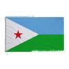 Transfronteiriço em estoque Djibouti bandeira 90 * 150 bandeira eleitoral somali primavera ásia fiação serigrafia poliéster impressão digital