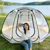 Casa de Burbujas Esférica Personalizada para Acampar al Aire Libre Carpa Cielo Estrellado, Carpa Transparente de Montaje Rápido para Acampar al Aire Libre en Invierno