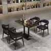 Sofá de cabina de barra transparente, restaurante de barbacoa, comedor, mesa larga, cafetería, pastelería, bar de música, tienda de té de leche, juego de mesa y sillas