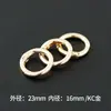 Hebilla de Anillo Abierto de Metal con Resorte, Hebilla de Seguridad Móvil, Hebilla de Anillo Circular de Aleación de Zinc, Hebilla en Forma de O, Accesorios de Colgante para Bolsos de Mujer