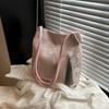 Bolso de Hombro Grande de Textura Estilo Chino para Mujer, Bolso Tote de Gran Capacidad con Bordado de Paisaje Nueva Hoja de Bambú para Axila o Mano para Mujer