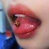 Uña de lengua chicas guapas ins dulce cool uña de reemplazo de lengua fabricantes de piercing de lengua europeos y americanos venta al por mayor comercio exterior joyería para piercing de cuerpo humano