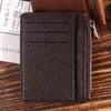 Carteira Pequena Ultrafina Personalizada com Zíper, Porta-Cartões Portátil com Múltiplos Slots, Processamento Integrado de Carteira de Identidade e Moedas