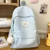 Mochila para Niña Estilo Curativo Cachorro Lindo Azul Leche Mate, Estilo Dulce y Adorable de Mejor Amiga para Viajes y Compras