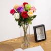 Rosa de imitación, regalo único de San Valentín, rosa de montaña nevada, flor de seda, decoración para boda, sala de estar, arreglo floral falso decorativo