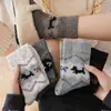 Meias de Lã para Mulheres, Outono e Inverno, Meias Fofas Retro Fair Isle com Cachorro, Engrossadas e Forradas com Lã, Meias Longas Quentes
