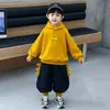 Conjunto de Sudadera con Capucha para Niños Primavera 2026 Nueva Ropa Infantil Ropa con Capucha para Niños Ropa Deportiva para Bebés Conjunto de Dos Piezas Primavera y Otoño
