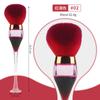 Cepillo para polvo de uñas nuevo transfronterizo cepillo de limpieza de cabeza grande copa de vino reloj de arena pelo suave herramientas de belleza para limpiar polvo