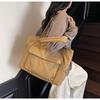 Bolsa Tote Casual Grande Capacidade Transfronteiriça para Mulheres, Nova Bolsa Simples para o Dia a Dia Outono e Inverno, Bolsa de Ombro Versátil para Estudantes