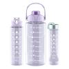 Vaso de agua de gran capacidad unisex vaso con boquilla botella de agua para exteriores botella de agua deportiva vaso de plástico resistente a altas temperaturas juego de tres piezas