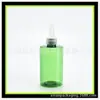 Botella baja de 200 ml con tapa de punta verde, frasco para medicamento líquido, frasco para emulsión dividido en frascos, botella de 200 ml con boca afilada y hombro plano, tapa de punta, frasco para medicamento líquido