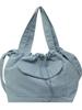 Bolso de Cubo de Lona Casual Artístico de Nicho Estilo Coreano, Bolso de Hombro con Cordón Ajustable a la Moda para Mujer, Celebridad de Internet, Bolso Bandolera de Nailon Plisado