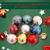 4cm bola de Natal à prova de estilhaços brilhante árvore de Natal bola decoração de cor sólida vento para decoração de festa de casamento de fim de ano