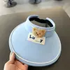 Nuevo sombrero de verano para niños moda Sombrero de sol de ala vacía lindo sombrero de sol exterior para exteriores sombrero de sol plegable a prueba de sol para bebé