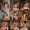 Diadema de Halloween, Diadema Luminosa de Cuernos de Calabaza, Accesorios Divertidos para Fotos, Accesorios para el Cabello, Decoraciones para Vestidos Festivos
