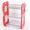 Estante para platos de hierro, organizador de platos para encimera de cocina, escurridor doméstico, estante para cubiertos, venta al por mayor para ventas transfronterizas