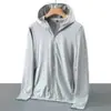 Ropa de Protección Solar de Seda de Hielo para Exteriores UPF50+ para Mujer, Mangas Largas, Estilo Nuevo, Anti-UV, Transpirable, Ropa de Protección Solar para Pesca para Hombre, Verano