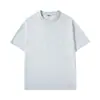 Camiseta de Algodão Penteado 200g Ombro Regular Gola Redonda Cor Sólida Manga Curta Uniforme de Classe Roupa de Trabalho Camiseta Publicitária com Logo Impresso