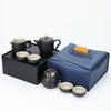 Juego de Té de Viaje para Exteriores Kung Fu Portátil para Coche para Beber Té Tetera de Cerámica Taza de Té Regalo de Negocios Caja de Regalo Personalización