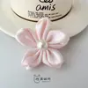 Rosa Claro Flor de Cerezo Perla Satín Floral Tela Accesorios DIY Bolsa Zapato Flor Sombrero Accesorios Accesorios para el Cabello Accesorios para Ropa
