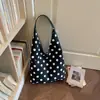 Bolso Grande de Lunares para Mujer 2026 Nuevo Verano Moda Casual Versátil para el Trabajo Bolso de Hombro Bolso Tote de Gran Capacidad