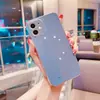 Para funda de teléfono móvil Apple 14Pro borde recto galvanizado iPhone13 lente todo incluido 12 silicona 15 cubierta protectora 16p