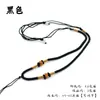 Colar Colar Pingente Buda de Jade Ajustável Prata Tecido à Mão para Homens e Mulheres, Pingente de Jade Natural e Jade Hetian
