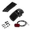 Suporte de Para-lama Traseiro com Kit de Lanterna Traseira com Parafusos para Patinete Elétrico Kukirin G2 Pro DB