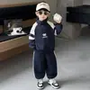 Conjunto de Sudadera para Niños Otoño 2025 Nuevo Ropa Deportiva de Pantalones de Chándal Casual para Niños y Bebés Camisa Polo