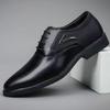 Sapatos de couro masculinos, sapatos sociais para todos os tipos de negócios, calçados elegantes, sola macia, superfície macia, sapatos confortáveis para casamento, sapatos casuais respiráveis