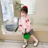 Cárdigan Suéter para Niñas Ropa Infantil Otoño Nuevo Estilo Occidental Tejido para Niños Abrigo Estilo Chanel Bebé Primavera y Otoño