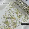 5A Brilhantes Tiras Longas Zircônia Pedrarias para Nail Art Mini Fundo Plano Cortados Outono e Inverno Cor Champanhe Decorações de Unhas
