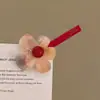 Presilha de cabelo retrô única, doce e legal, para mulheres, presilha simples de alto valor estilo francês para franja, acessório de cabelo de presilha para franja personalizado e estiloso